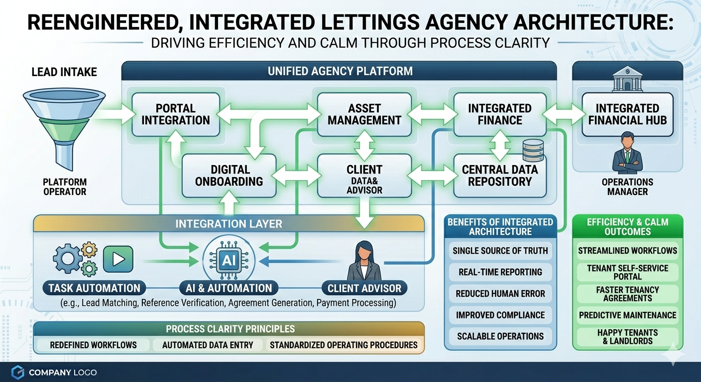 After diagram showing a single, stable operational centre