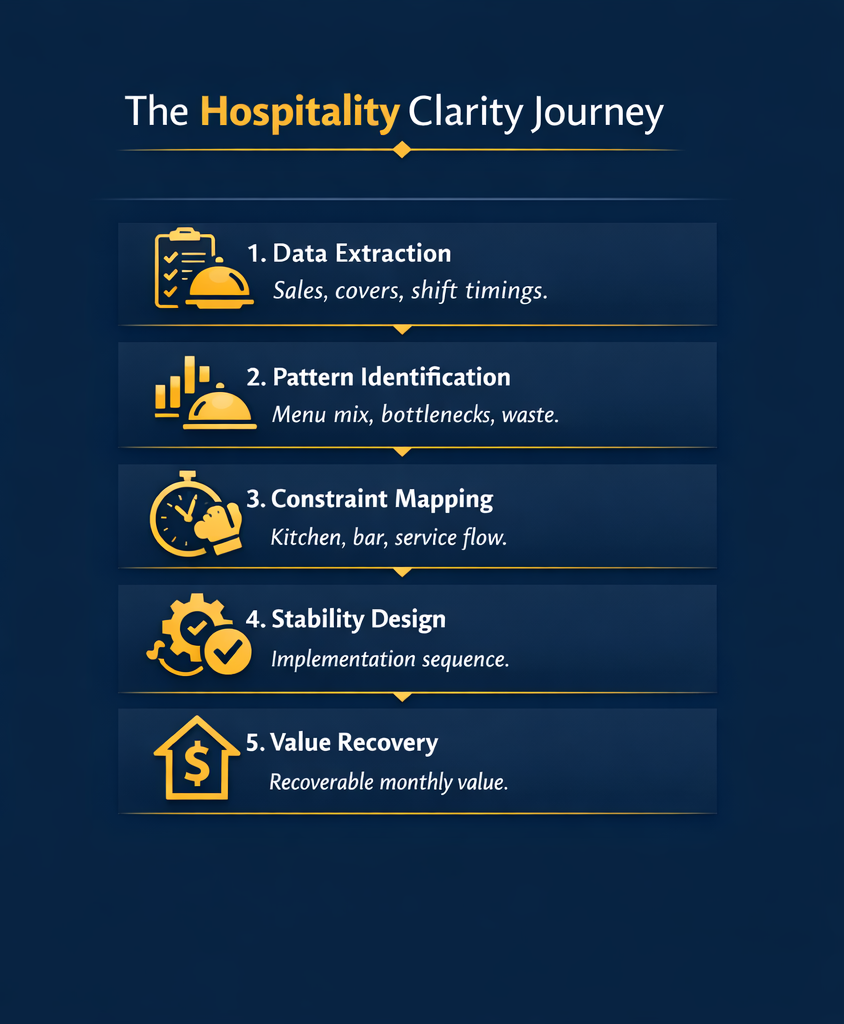 Hospitality Clarity Journey graphic